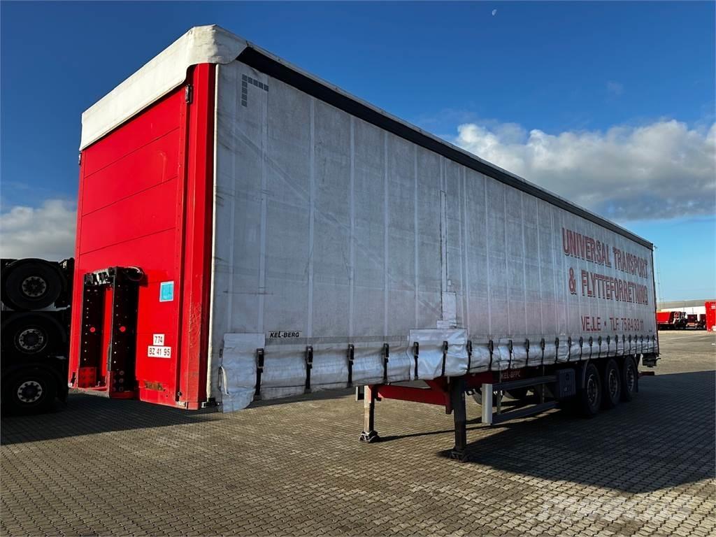Kel-Berg M. lift Semi-trailer med Gardinsider