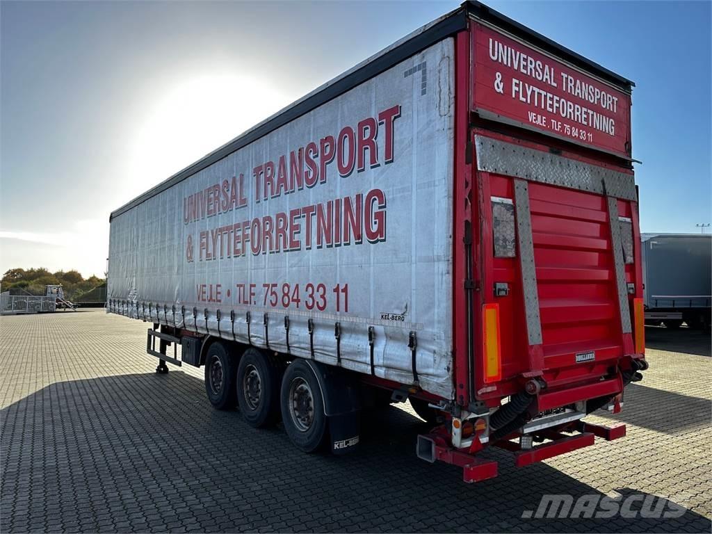 Kel-Berg M. lift Semi-trailer med Gardinsider