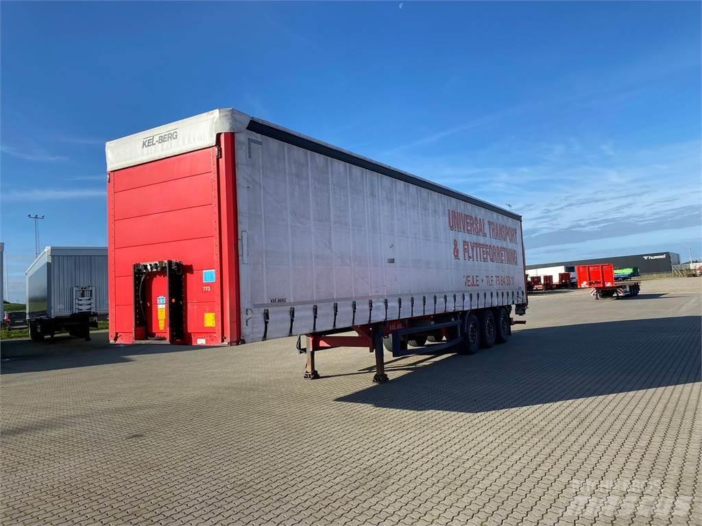 Kel-Berg M. lift Semi-trailer med Gardinsider