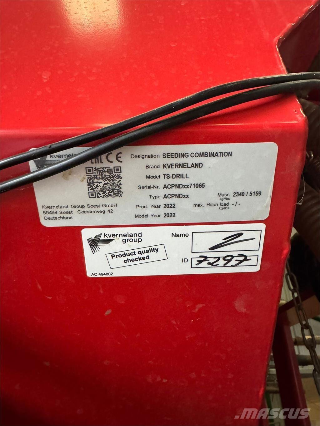 Kverneland 4.8M Landbrug - Andet 