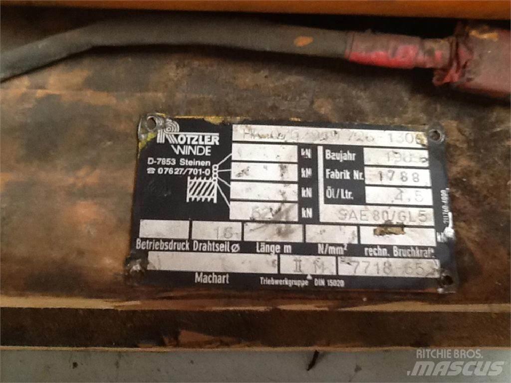 Faun RTF 30 winch Krandele og udstyr