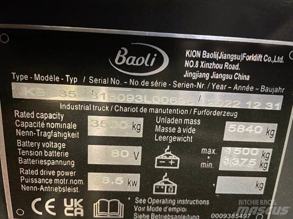 Baoli KBE35 El gaffeltrucks