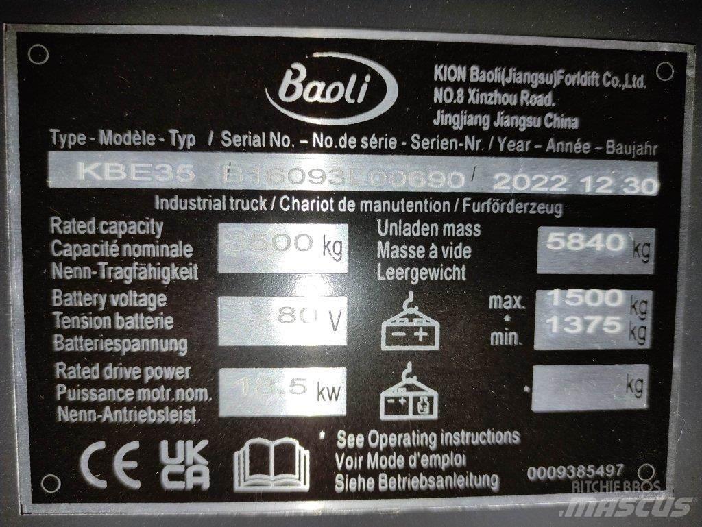 Baoli KBE35 El gaffeltrucks