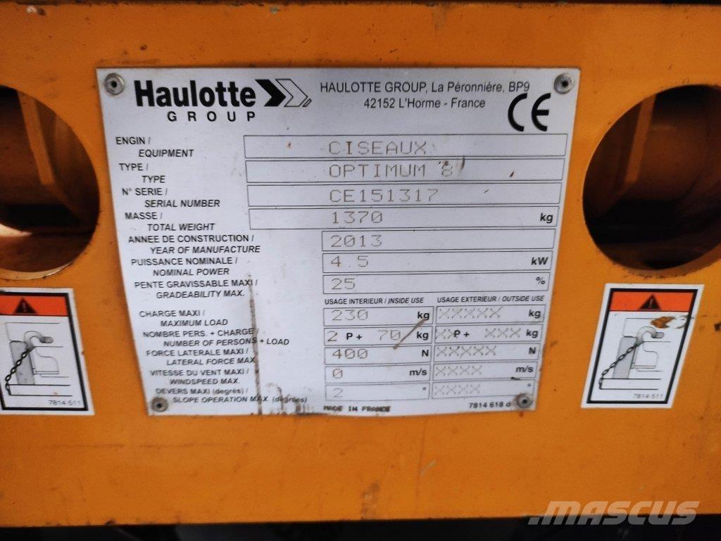 Haulotte OPTIMUM8 Saxlifte