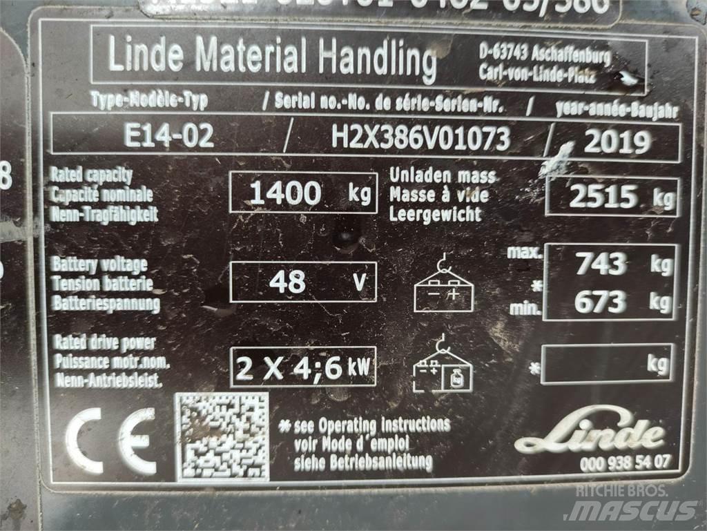 Linde E14-02-386-EVO El gaffeltrucks