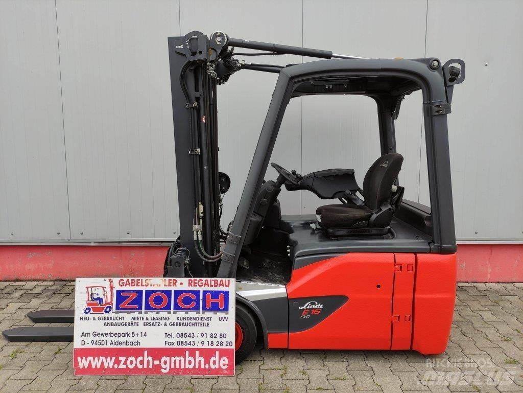 Linde E16-02-386 El gaffeltrucks