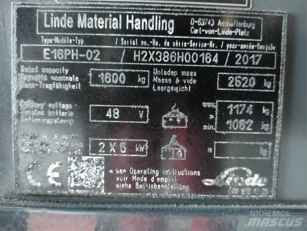 Linde E16PH-02-386 EVO El gaffeltrucks