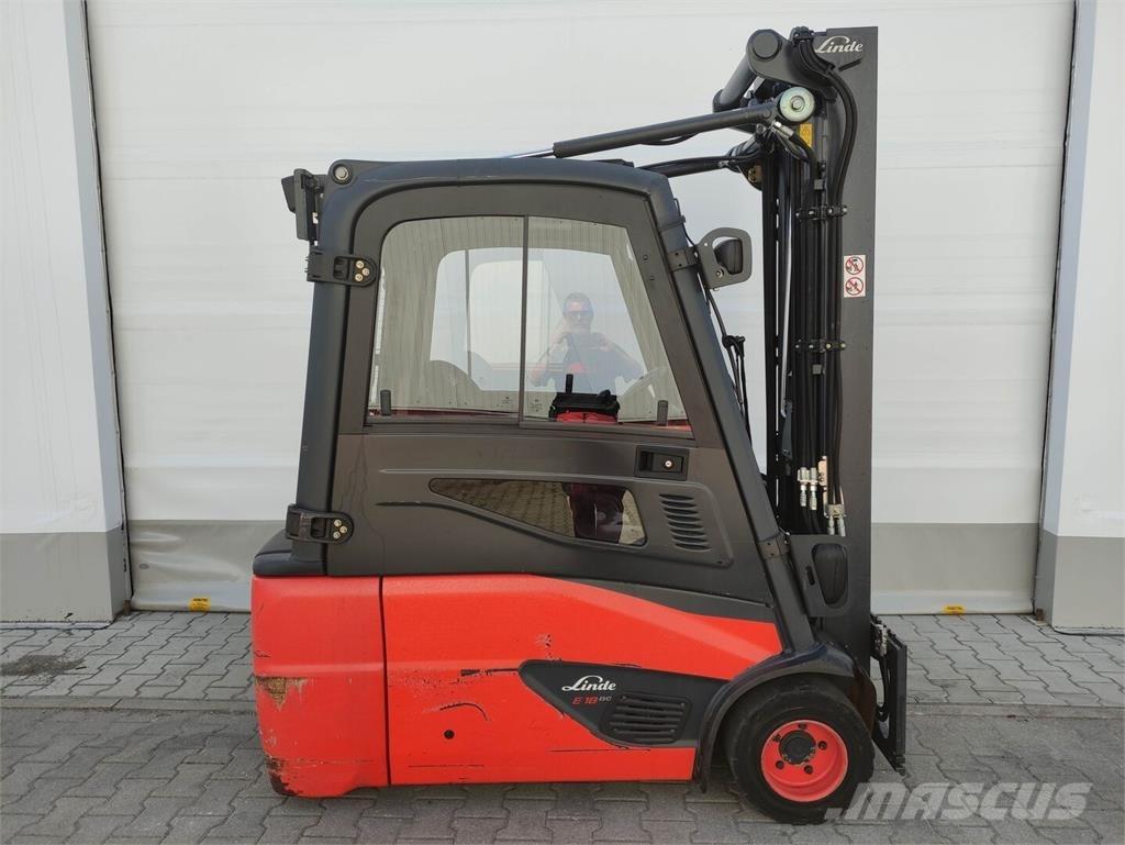 Linde E18L-02-386 El gaffeltrucks