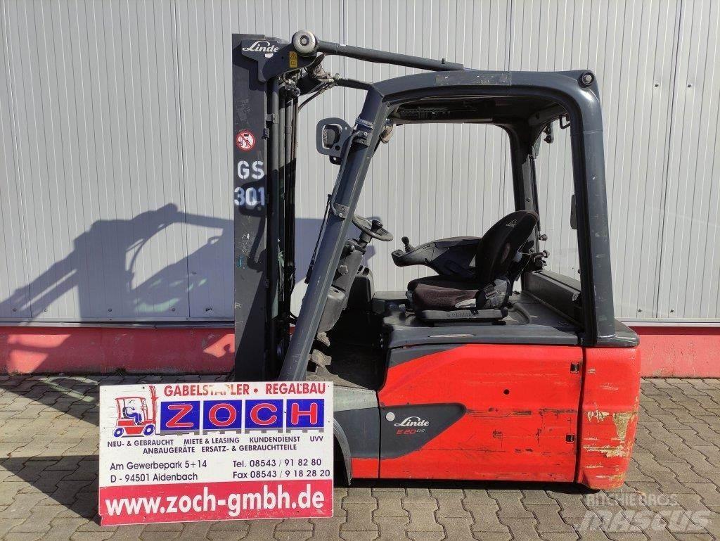 Linde E20L-02-386 El gaffeltrucks