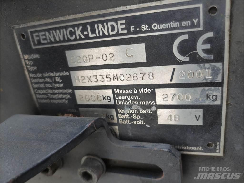 Linde E20P-02-335 El gaffeltrucks