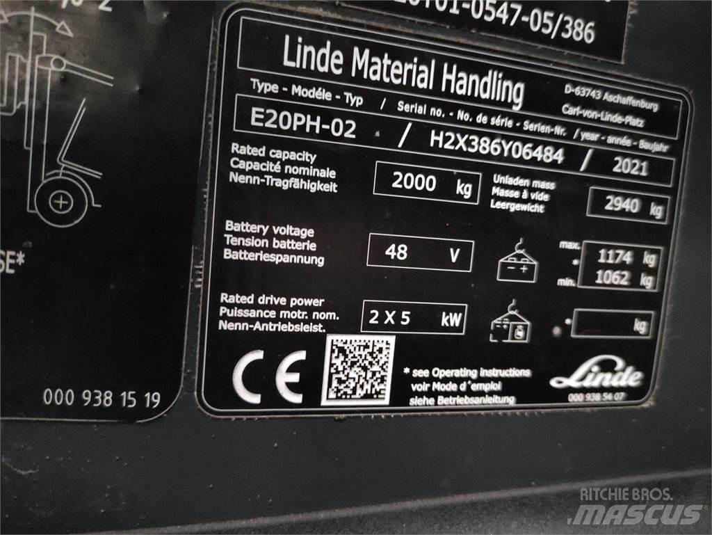 Linde E20PH-02-386-EVO El gaffeltrucks