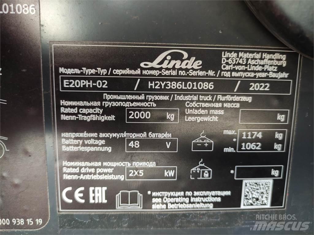 Linde E20PH-02-386-EVO El gaffeltrucks