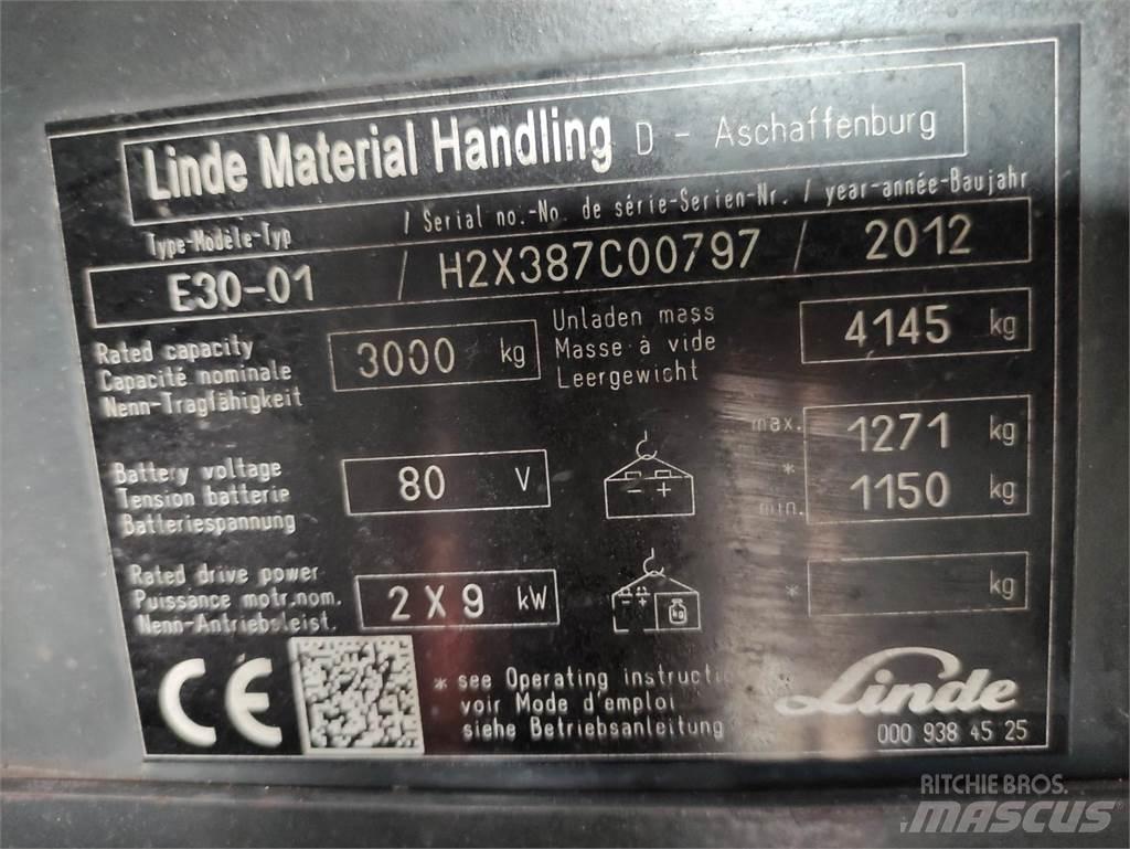 Linde E30-01-387 El gaffeltrucks