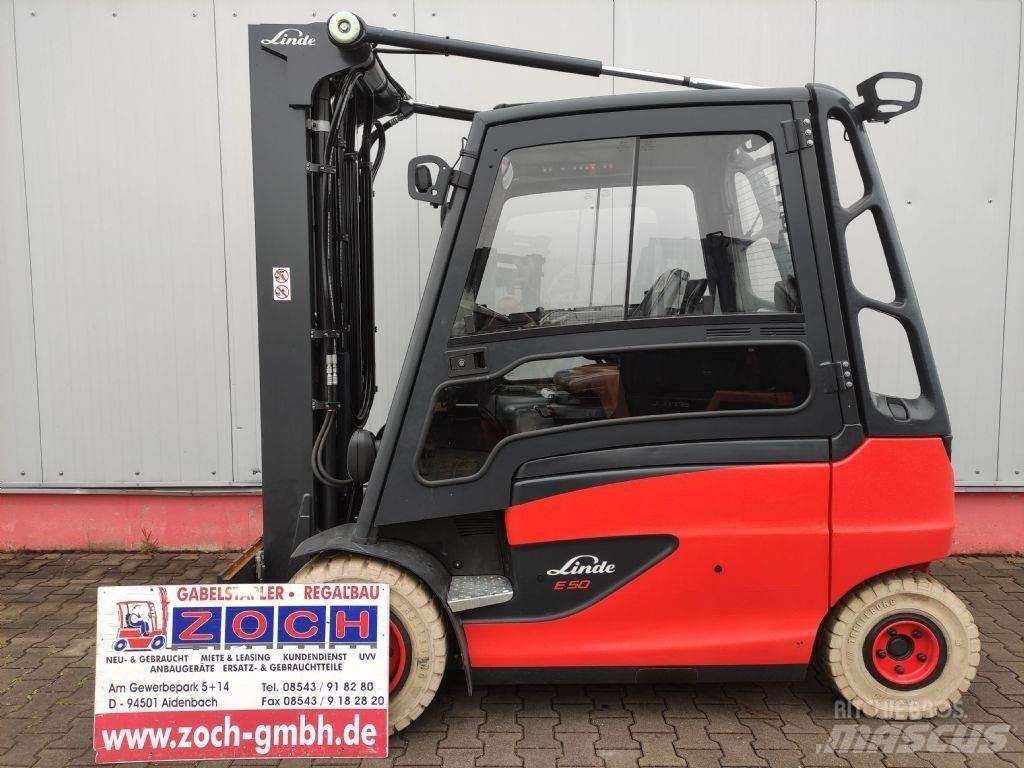 Linde E50HL-01-388 El gaffeltrucks