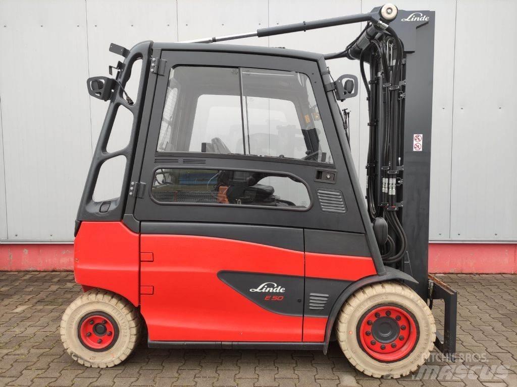 Linde E50HL-01-388 El gaffeltrucks