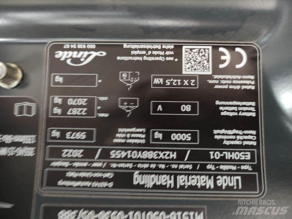 Linde E50HL-01-388 El gaffeltrucks