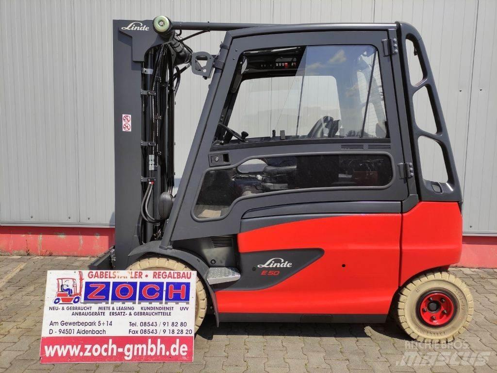 Linde E50HL-01-388 El gaffeltrucks