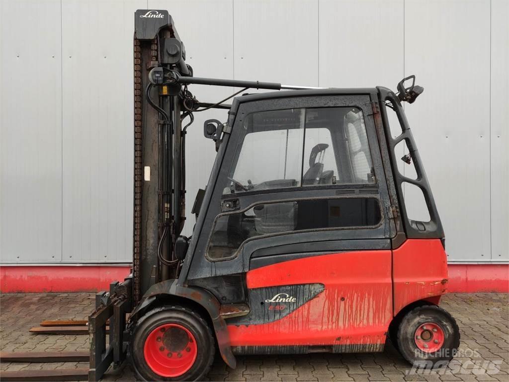 Linde E50HL-01-388 El gaffeltrucks