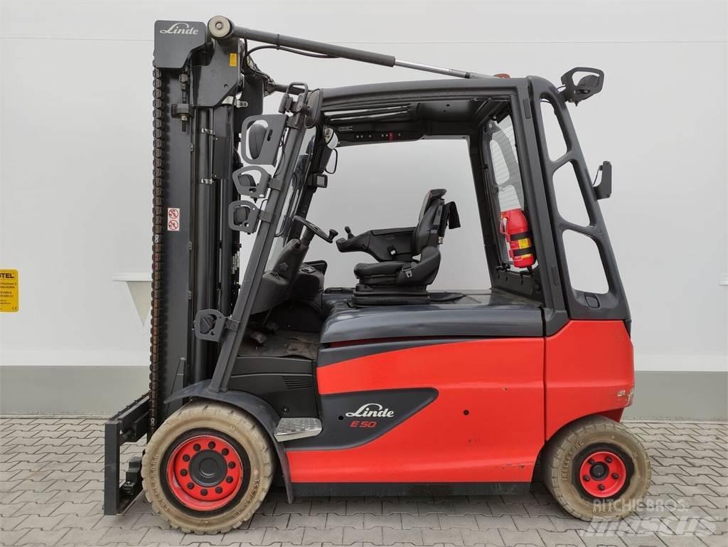 Linde E50HL-01-388 El gaffeltrucks