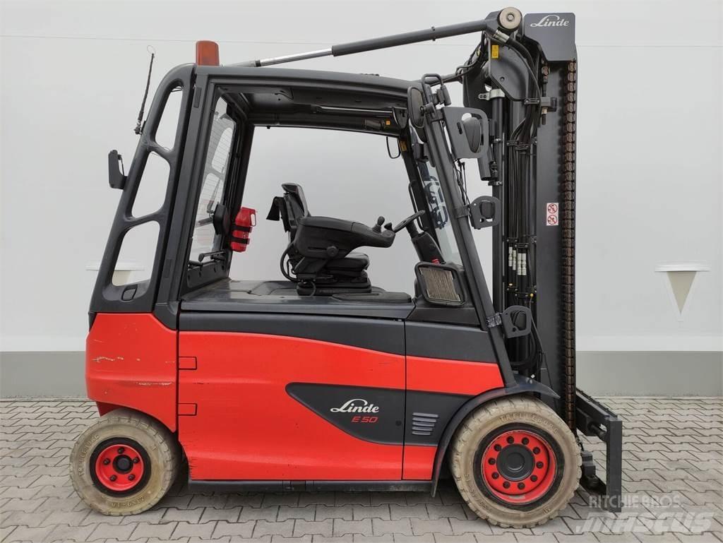 Linde E50HL-01-388 El gaffeltrucks