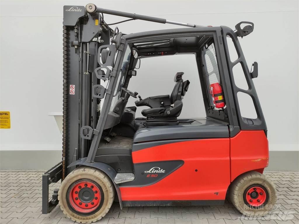 Linde E50HL-01-388 El gaffeltrucks