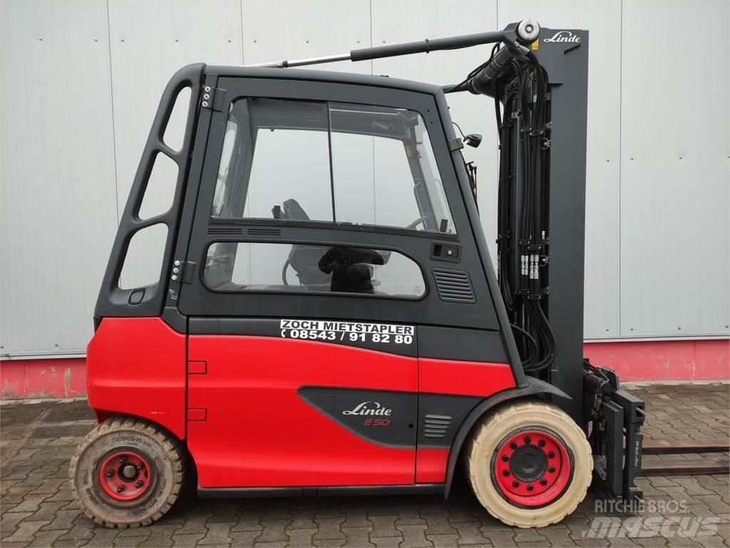 Linde E50HL-01-600 El gaffeltrucks