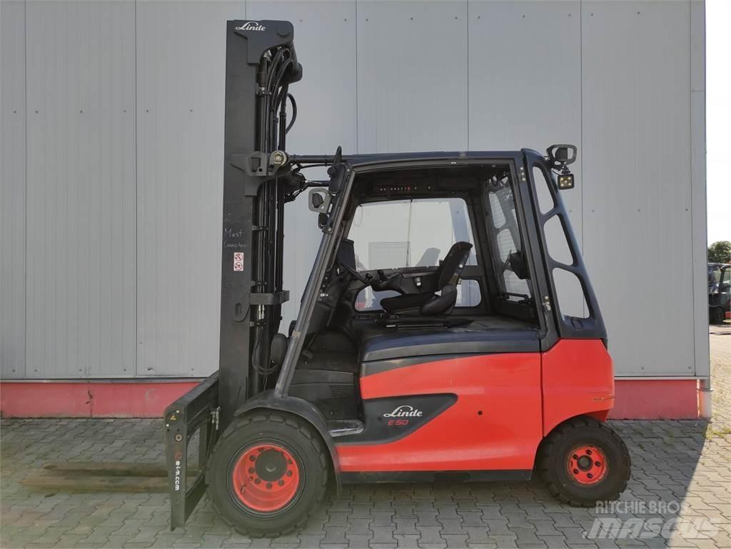 Linde E50HL-01/600-388 El gaffeltrucks