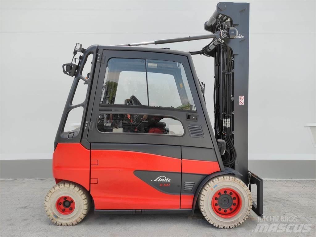 Linde E50HL-388 El gaffeltrucks