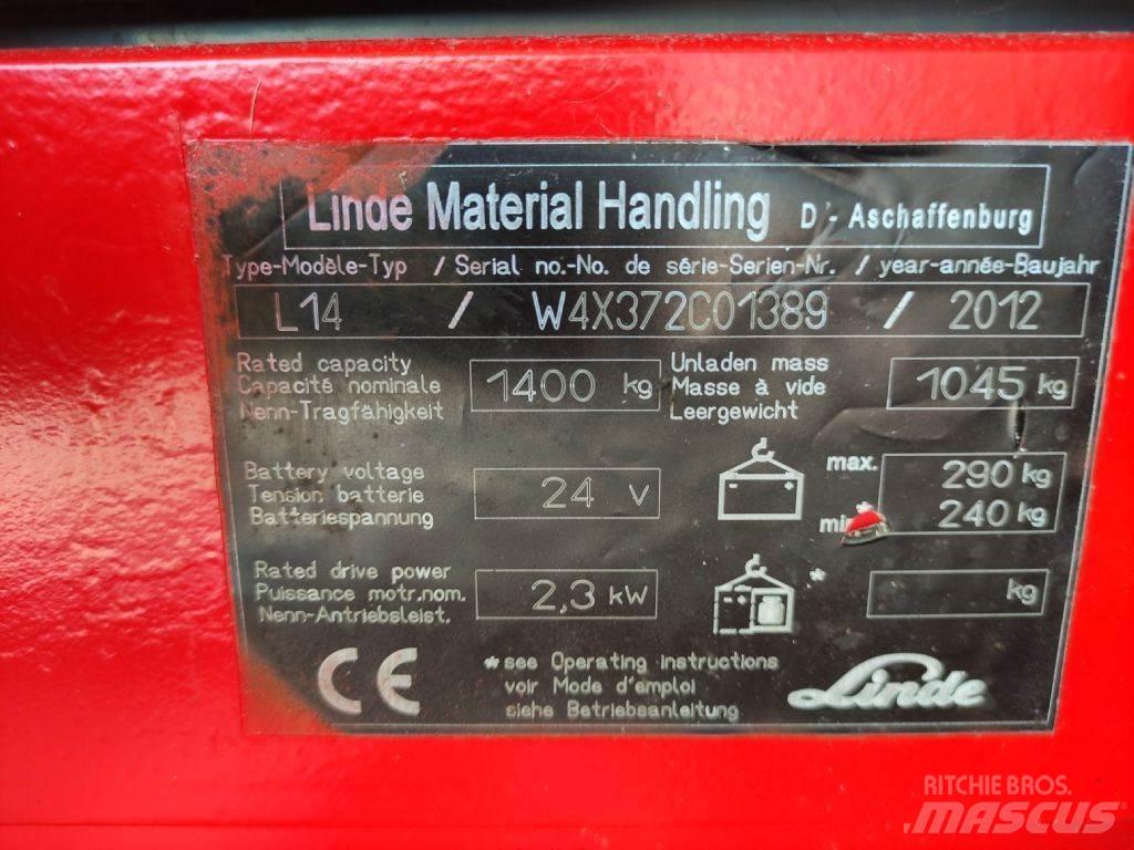 Linde L14-372 Gaffelstabler med gående fører