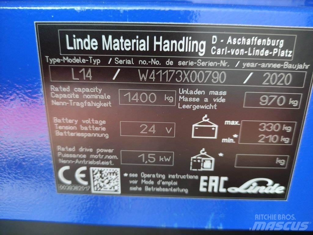 Linde L14i-1173 Gaffelstabler med gående fører