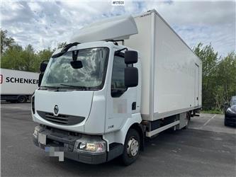 Renault Midlum 4x2 box truck w/ side door and lift. 136,00