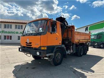 Tatra T 815 threesided kipper with HIAB crane 6x6, 635