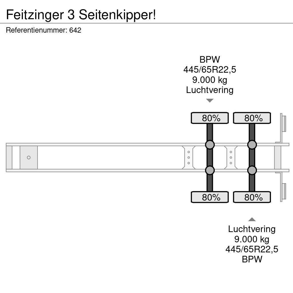  Feitzinger 3 Seitenkipper! Semi-trailer med tip