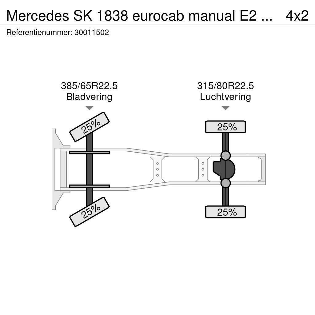 Mercedes-Benz SK 1838 eurocab manual E2 om442 Trækkere
