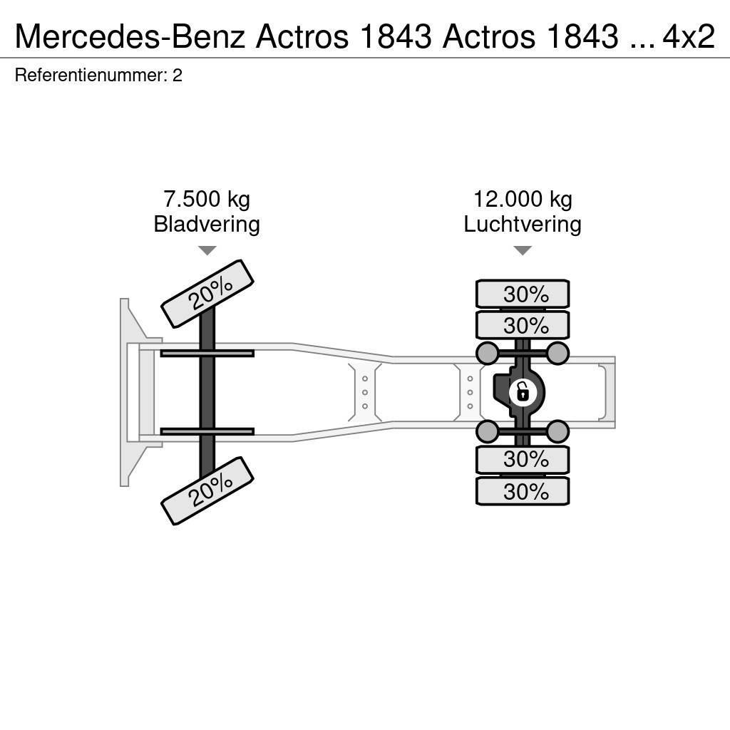 Mercedes-Benz Actros 1843 Actros 1843 ADR 4x2 RETARDER Trækkere
