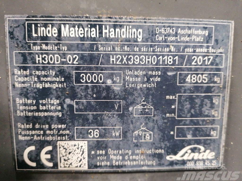 Linde H30D-02 Diesel gaffeltrucks