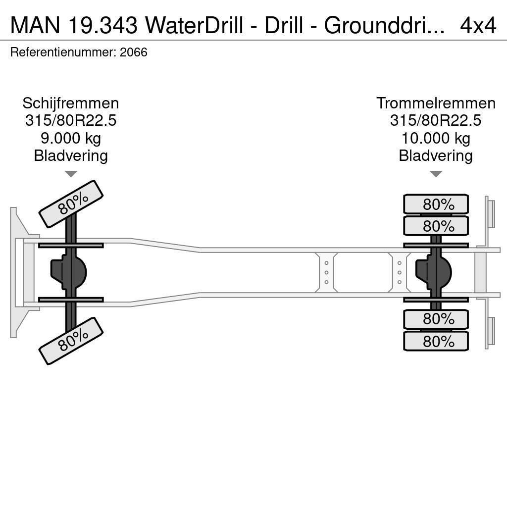 MAN 19.343 WaterDrill - Drill - Grounddrill - Boor Kraner til alt terræn