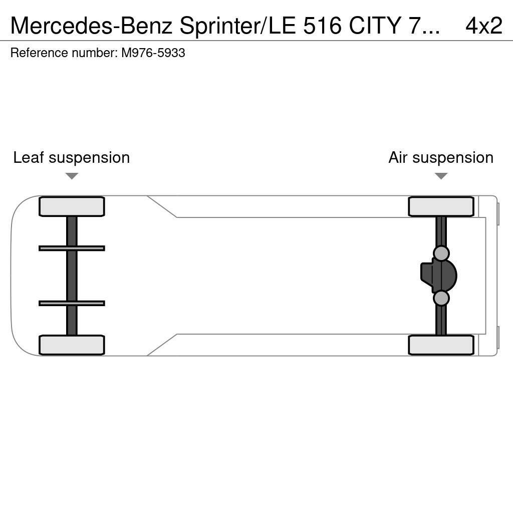 Mercedes-Benz Sprinter/LE 516 CITY 7 PCS AVAILABLE / PASSANGERS Bybusser