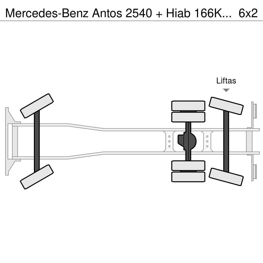 Mercedes-Benz Antos 2540 + Hiab 166K Pro Kraner til alt terræn