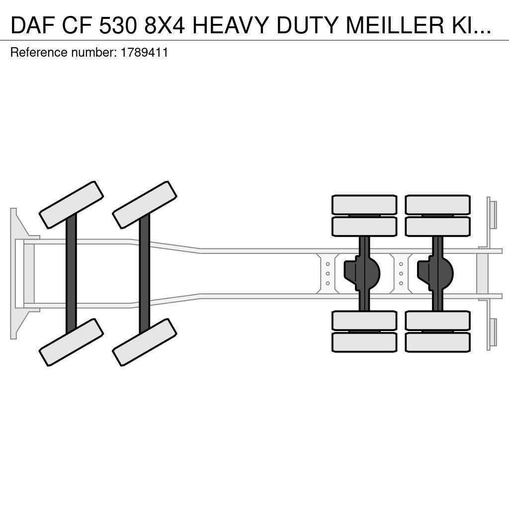 DAF CF 530 8X4 HEAVY DUTY MEILLER KIPPER/TIPPER EX DEM Lastbiler med tip