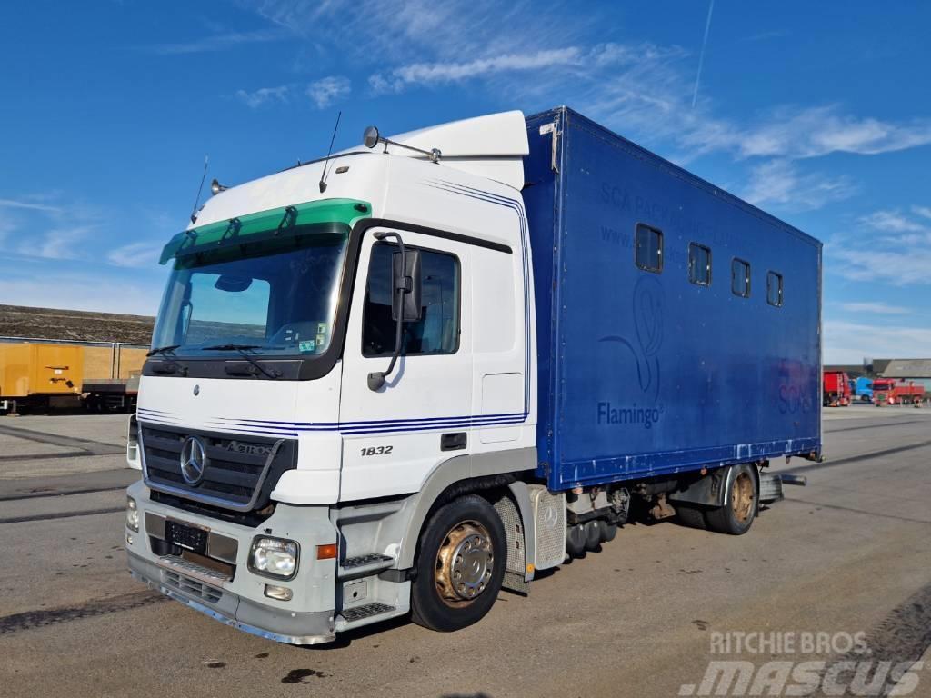 Mercedes-Benz Actros 1832 4x2 Euro 3 Horse transporter Lastbiler til dyretransport