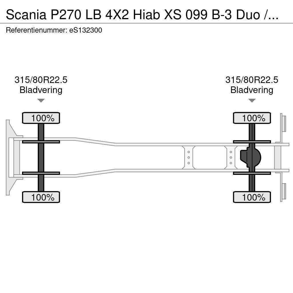 Scania P270 LB 4X2 Hiab XS 099 B-3 Duo / NEW/UNUSED Kraner til alt terræn