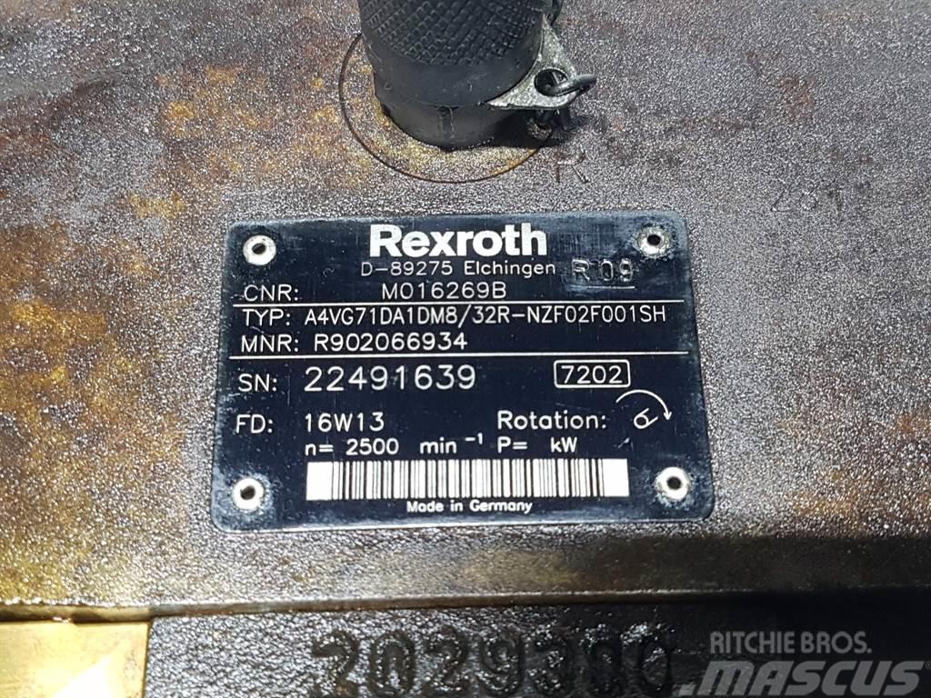 Rexroth A4VG71DA1DM8/32R - Drive pump/Fahrpumpe/Rijpomp Hydraulik