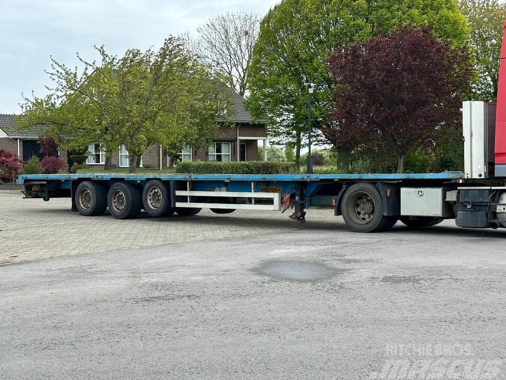 Wielton vlakke trailer Semi-trailer med lad/flatbed