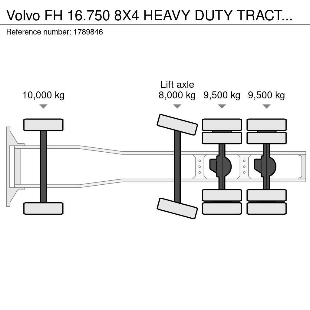 Volvo FH 16.750 8X4 HEAVY DUTY TRACTOR/SZM/TREKKER Trækkere
