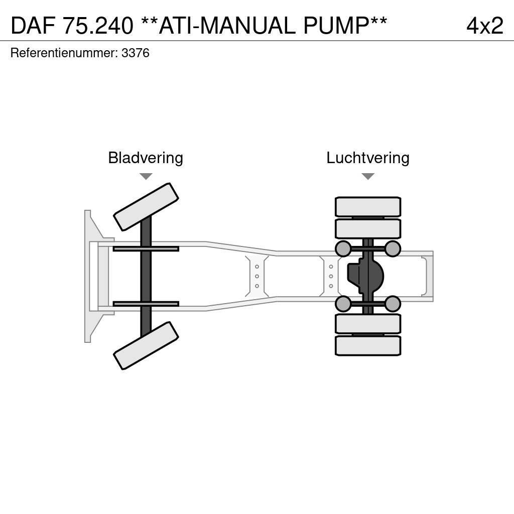 DAF 75.240 **ATI-MANUAL PUMP** Tractor Units