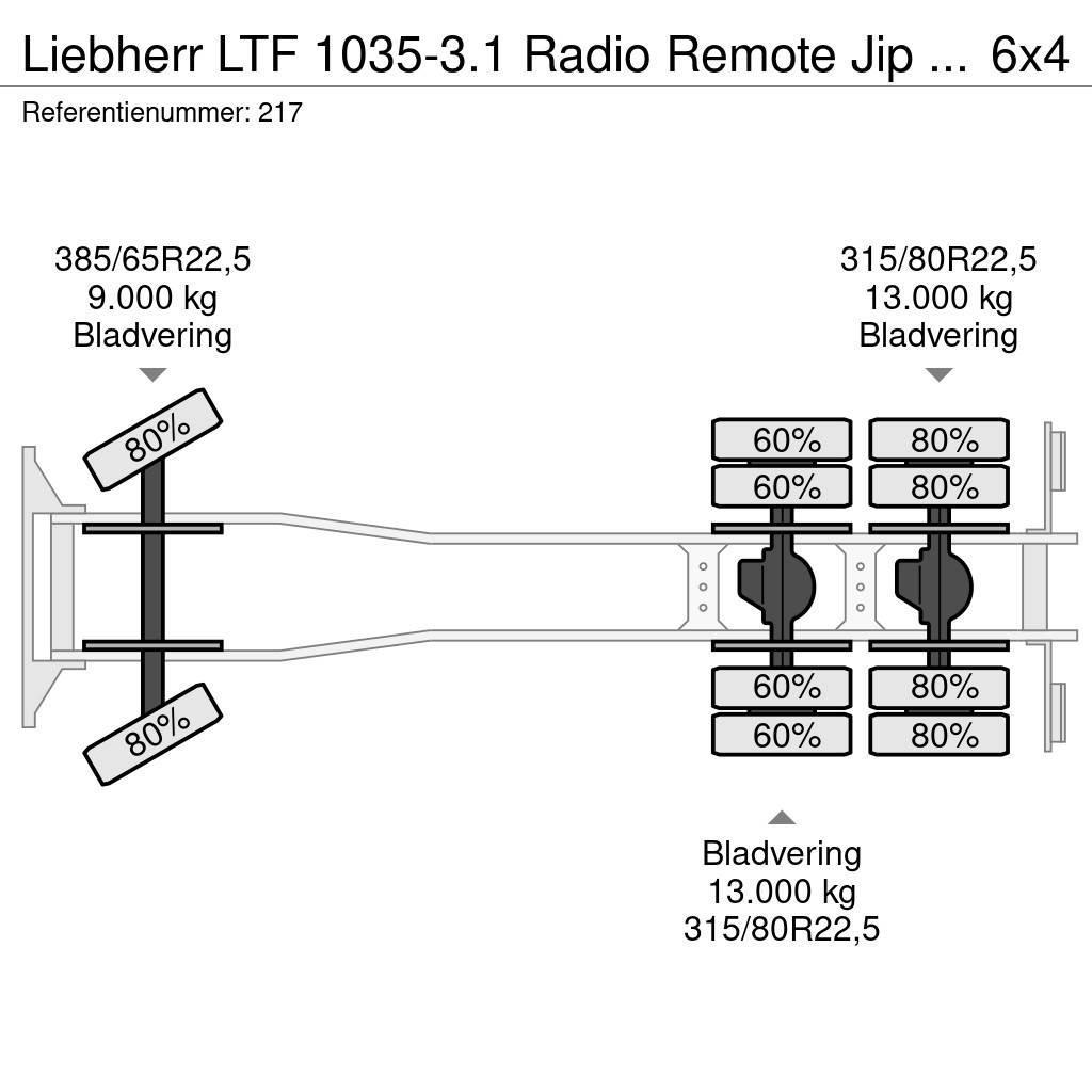 Liebherr LTF 1035-3.1 Radio Remote Jip Scania P360 6x4 Euro Kraner til alt terræn