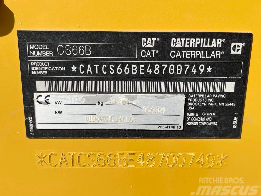 CAT CS66B - Low Hours / CE Certified - Airco Enkelt tromle