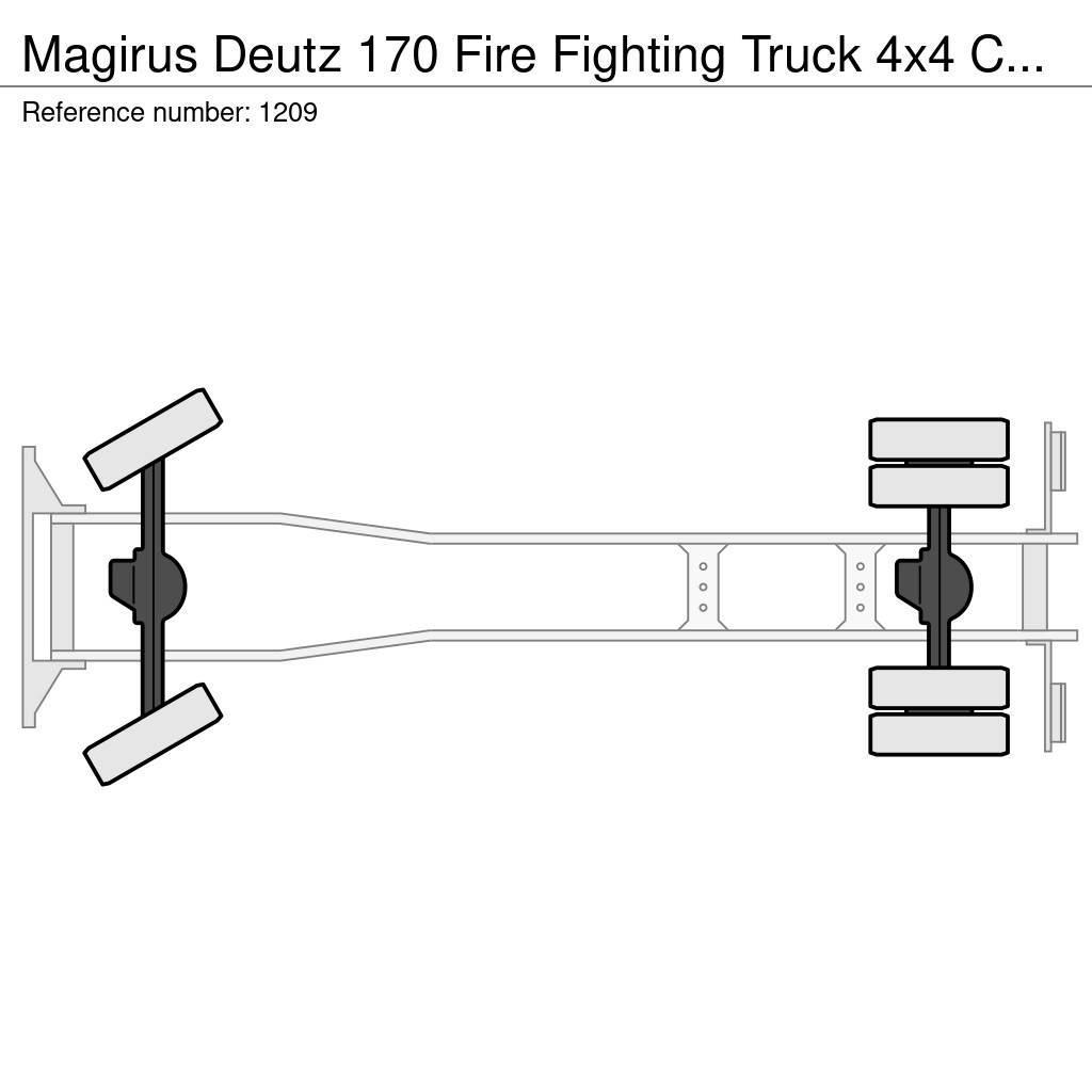Magirus Deutz 170 Fire Fighting Truck 4x4 Complete truck G Brandbiler