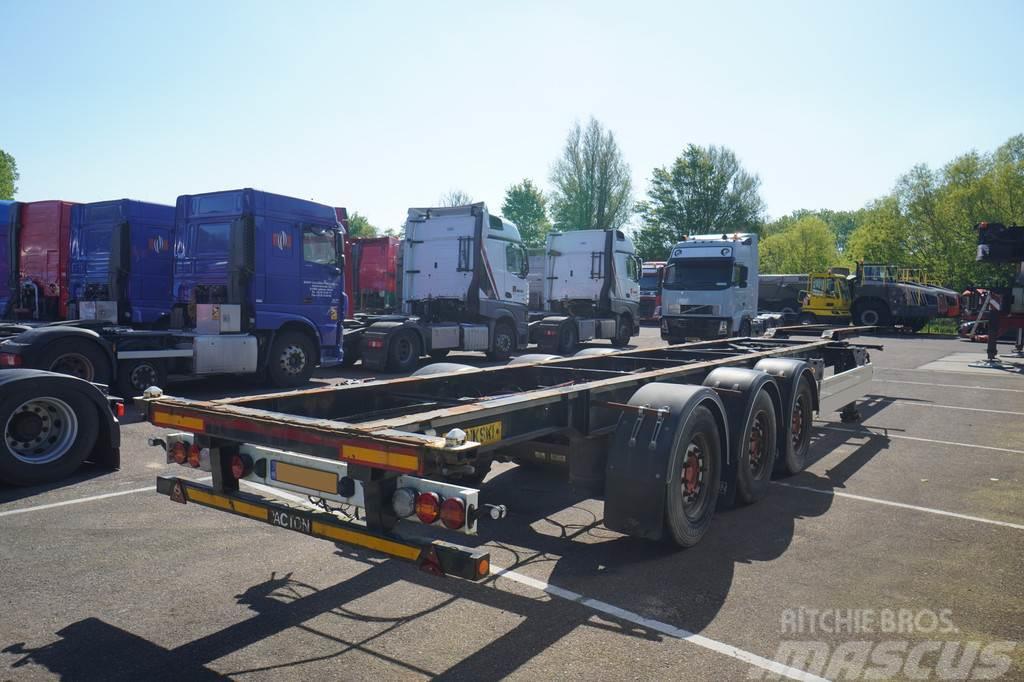Pacton 3 AXLE 45FT CONTAINER TRANSPORT TRAILER Semi-trailer med containerramme